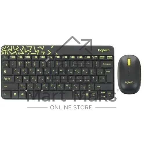 Клавиатура + мышь Logitech Wireless Desktop MK240 Nano Black Retail Combo