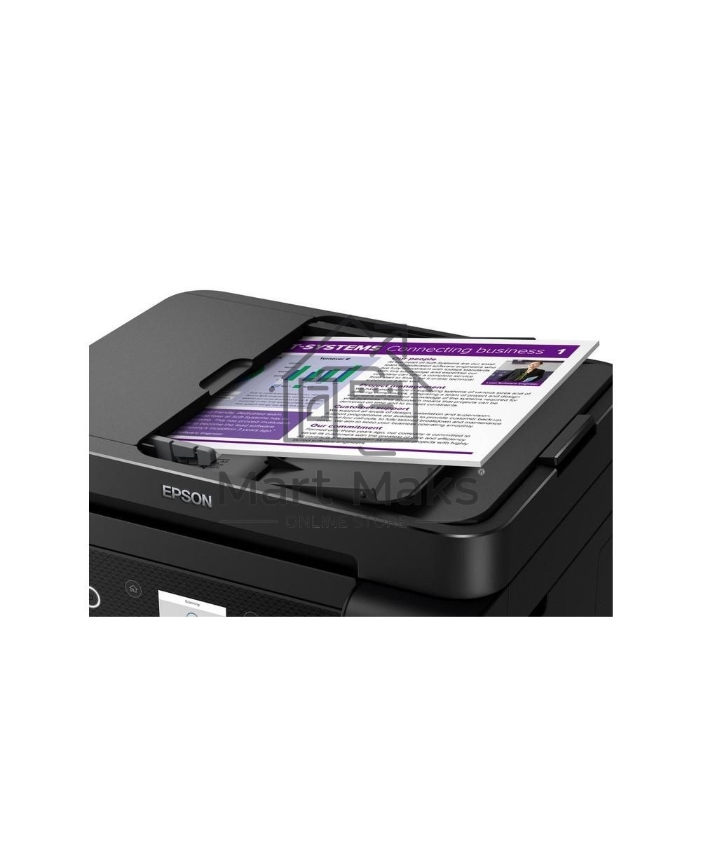 МФУ струйный Epson EcoTank L6270, A4, цветной, печ. до 33/15.5 стр/мин. (ч/б/цв.), 1200 x 4800 dpi (печ.), 1200x2400dpi (скан.), USB, RJ-45, Wi-Fi