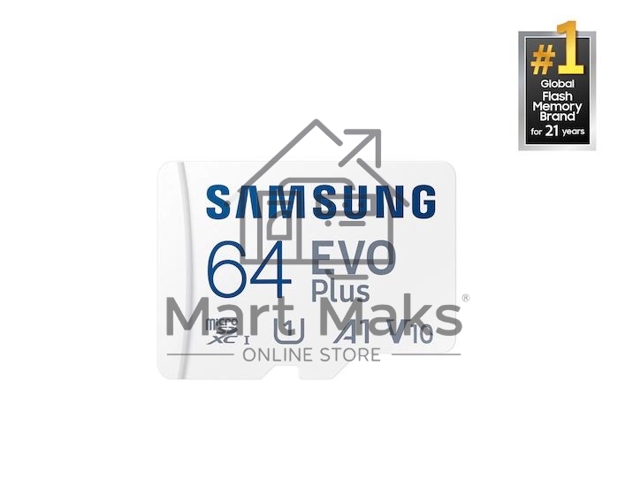 Карта памяти MICRO SDXC EVO+ 64GB V10 W/A MB-MC64SA/CN Samsung