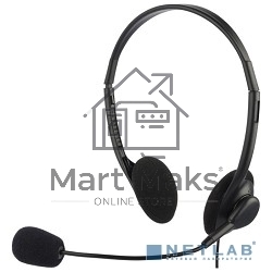 Гарнитура Oklick HS-M143VB черный 1.8м накладные оголовье
