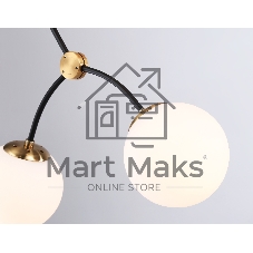 Светитльник Ambrella Light TR2575/4 BK/SB черный/бронза E27/4 max 60W D790*1120