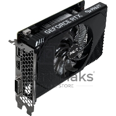 Видеокарта Palit GeForce RTX 3050 StormX V1, 6 GB GDDR6, 96bit, DisplayPort, HDMI, DVI-D, GPU 1470 MHz