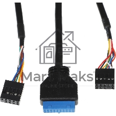 Компьютерный корпус Accord 3312 черный без БП ATX 2xUSB2.0 1xUSB3.0 audio bott PSU
