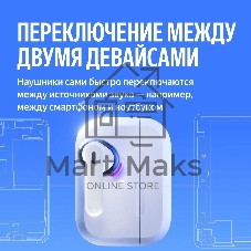 Беспроводные наушники Яндекс Дропс с Алисой AI,TWS, ANC, IP54,YNDX-00150WHT белые