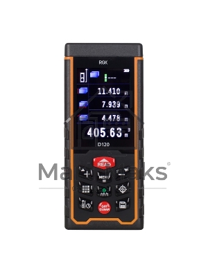 Лазерный дальномер RGK D120  0.3-120м ±2мм память 999измерений 125х54х27мм