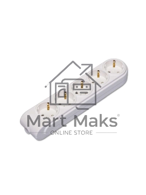 Колодка удлинителя 5-м с заземл. защ. шторки Makel N5210000 Колодка удлинителя 5-м с заземл. защ. шторки Makel N5210000