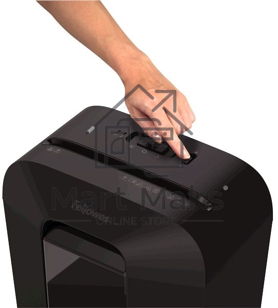 Шредер Fellowes PowerShred LX70 черный (секр.P-4)/перекрестный/11лист./18лтр./скрепки/скобы/пл.карты