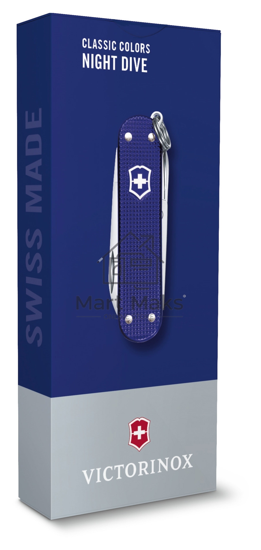 Нож перочинный Victorinox Classic Night Dive (0.6221.222G) 58мм 7функц. карт.коробка