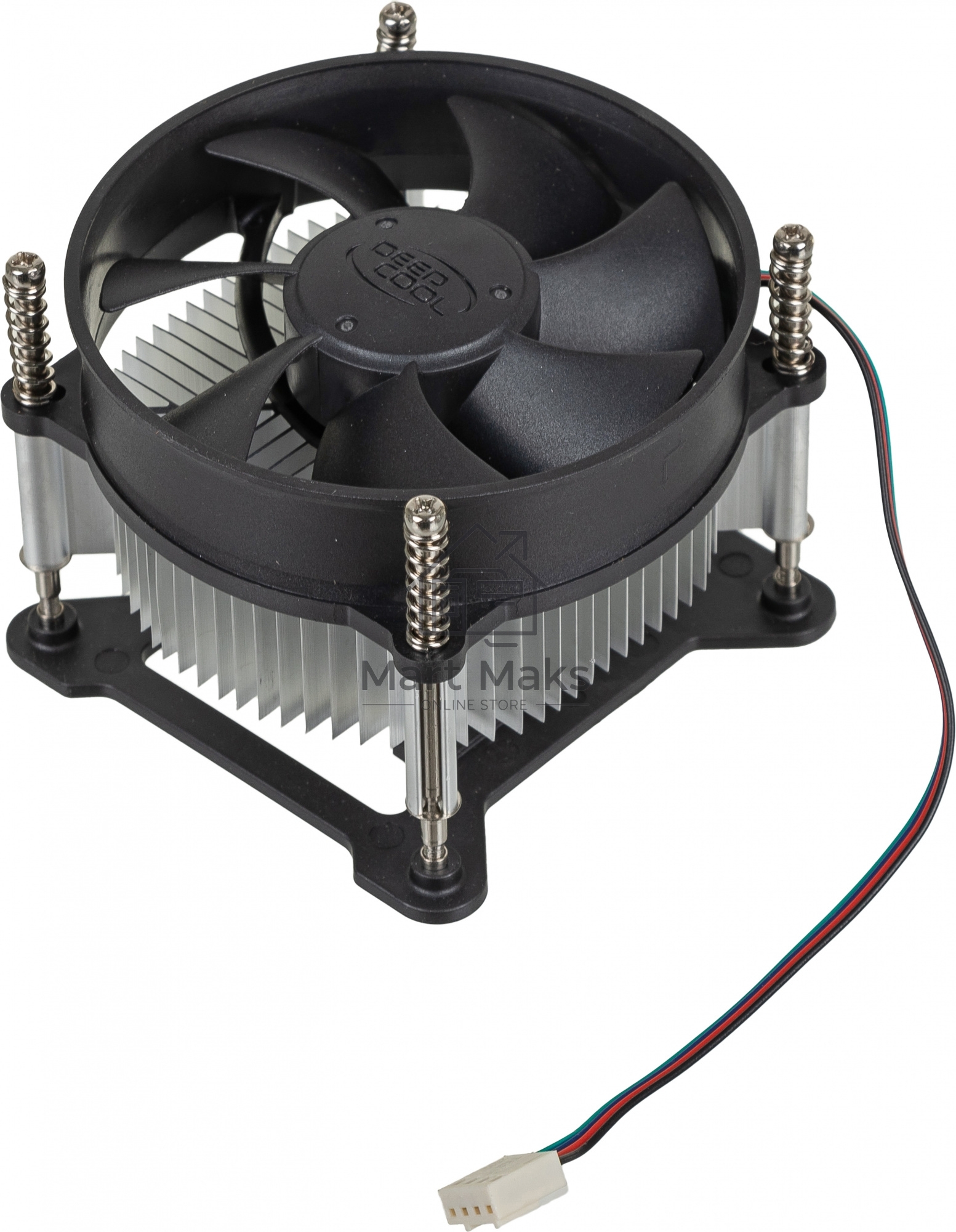 Кулер для процессора DEEPCOOL CK-11508 PWM черный, 92 мм, алюминий, 2200 об/мин, 30.1 дБ, 4 pin, 65 Вт, 70 мм
