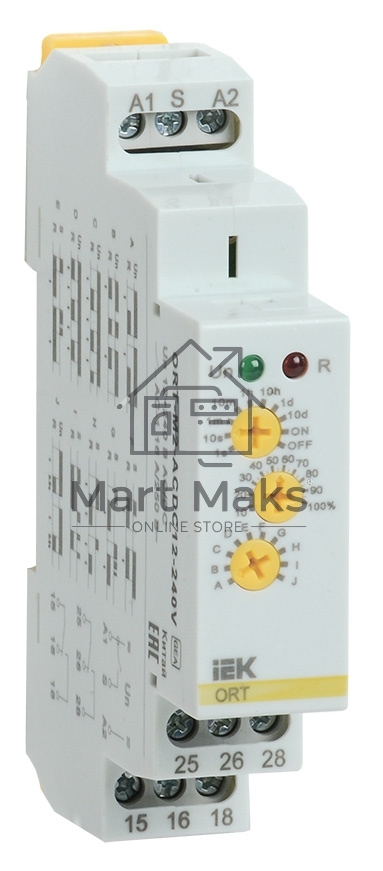 Реле времени многофункц. ORT 2 контакта 12-240В AC/DC IEK ORT-M2-ACDC12-240V