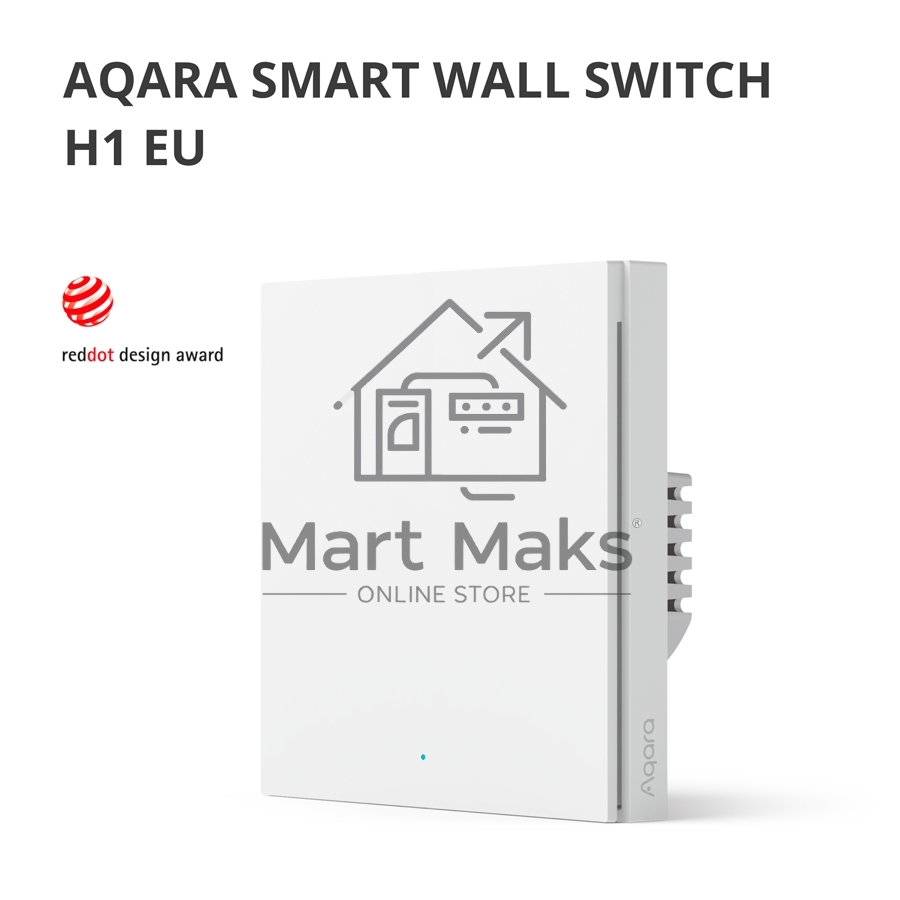 Умный выключатель одноклавишный Aqara Smart Wall Switch H1 (WS-EUK01)
