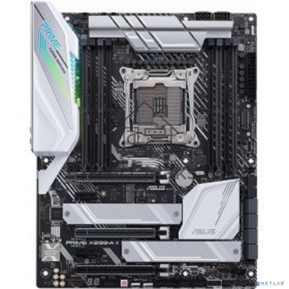 Материнская плата ASUS PRIME X299-A II, LGA 2066, Intel X299, 8xDDR4, 8xSATA, 3xM.2, 1xPCIe 3.0 x8, 2xPCIe 3.0 x16, 2xPCIe x1, 1x 1Gb LAN, 1xUSB 3.2 Gen 2, 2xUSB 3.2 Gen 1, 2xUSB 2.0, 5x3.5 мм, 7.1, ATX