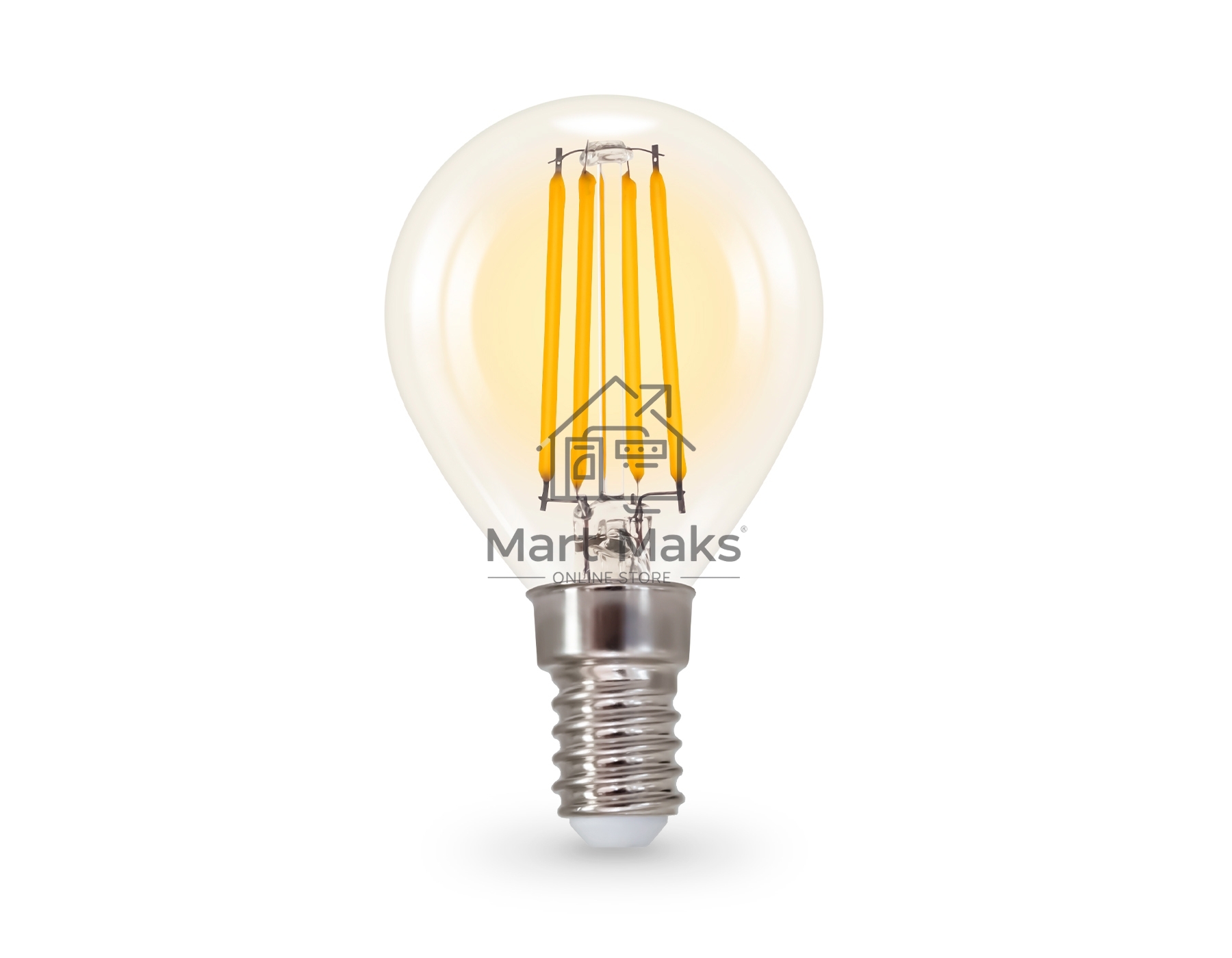Лампа светодиодная 451133 Filament LED P45 11W E14 2700K 220-240V