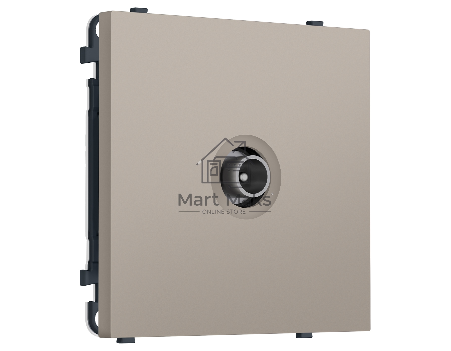 Комплект механизма TV розетки проходной SIGMA Серо-бежевый матовый 5-1000 MHz 4dB QUANT PRO (SP3730, PR211)