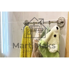 Крючок для полотенца Potato Genus 5 крючков, хром P2914-5