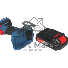 Дрель-шуруповерт DongCheng DCJZ2040i13, 20 В, 2 Ач, 45 Нм, бесщеточный, ударный