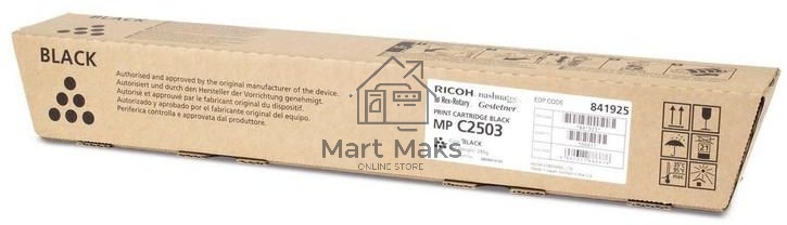 Картридж лазерный Ricoh type MPC2503 черный для Aficio MP C2003SP/C2503SP/C2003ZSP/C2503ZSP/C2011SP 15000 отпечатков