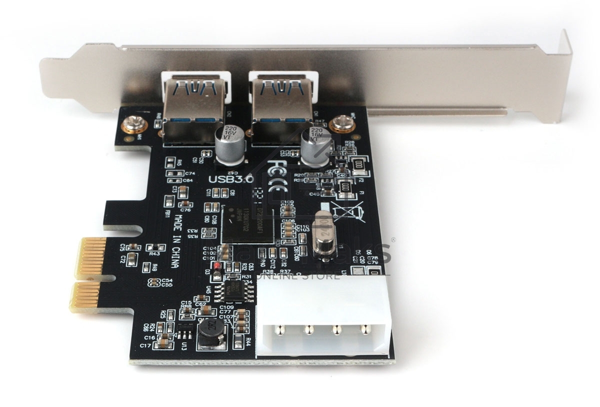 Контроллер USB Gembird SPCR-01, в PCI, порты: 2 внешн. USB 3.0
