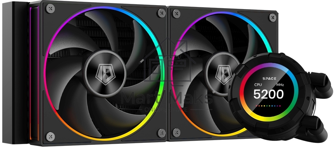Система водяного охлаждения ID-Cooling SL240 черный 120мм алюминий+медь 2000rpm 30db 4-pin 300W