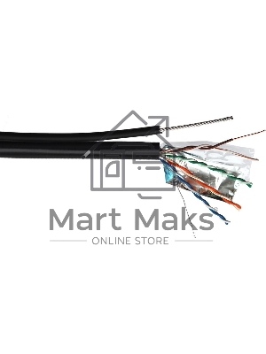 Кабель информационный Lanmaster TWT-5EFTP-UNV-TR кат.5E FTP 4X2X24AWG PE внешний 305м черный