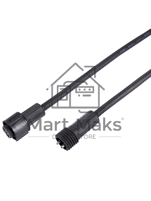 Удлинитель (шнур) Neon-night для светодиодных гирлянд 3м черный ПВХ Professional