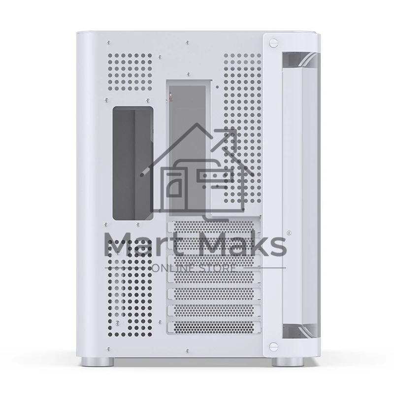 Компьютерный корпус без блока питания JONSBO TK-2, Midi-Tower, TG, no fans, 1xUSB-A 3.2 + 1xUSB-C 3.2, ATX, mATX, mITX White