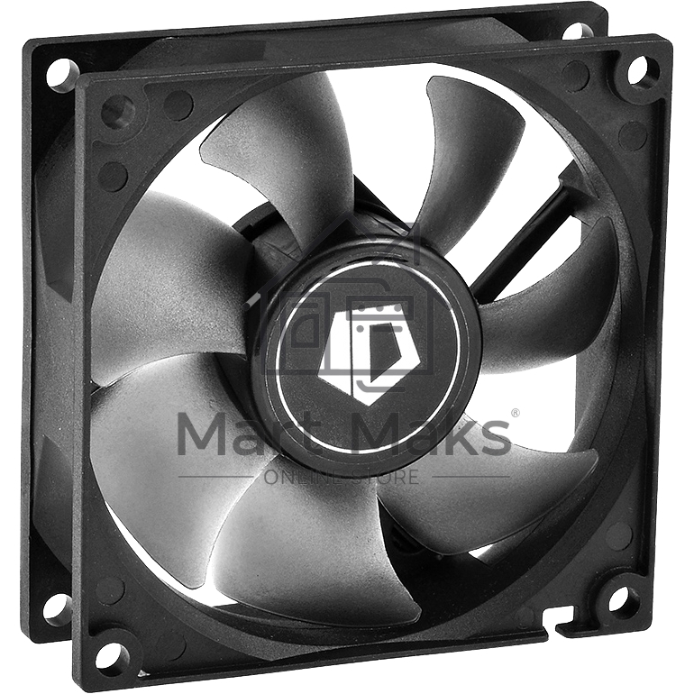 Вентилятор для корпуса ID-Cooling NO-8025-SD черный, 80 мм, 2000 об/мин, 21 дБ, 3 pin