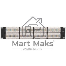 Патч-панель LANMASTER 48 портов, UTP, кат.6, 2U