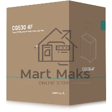 Компьютерный корпус Deepcool CG530 4F черный без БП ATX 2x120мм 2x140мм 2xUSB 2.0 1xUSB 3.0 audio bott PSU