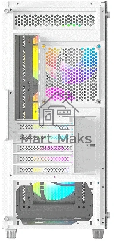 Корпус ID-Cooling Корпус Case ID-Cooling WARE 300 ARGB White mATX/win TG/ 4 fans/ Type C/ CPU 160mm/ GPU 320mm/ no PSU