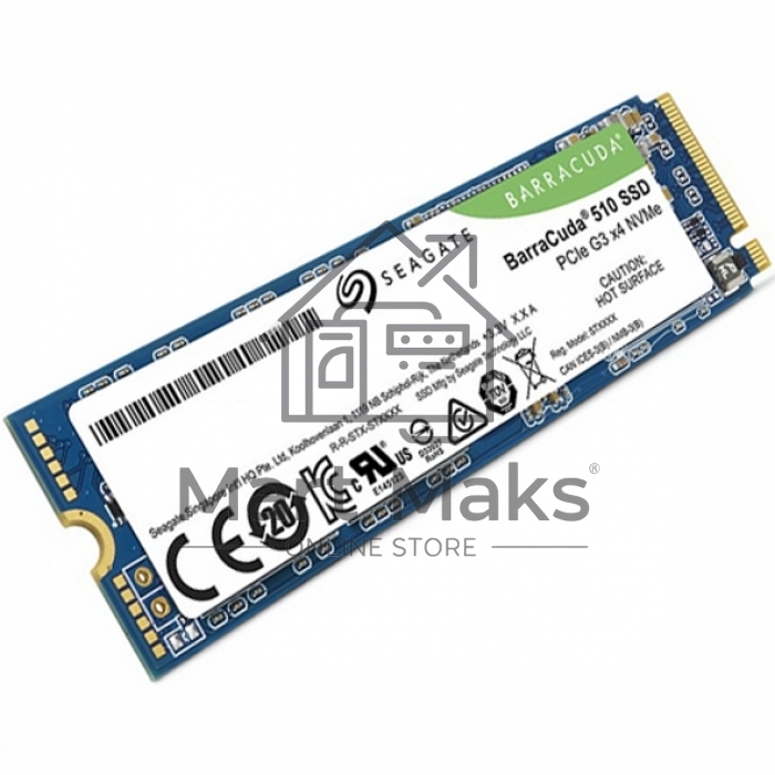Накопитель SSD Seagate BarraCuda 510, 256Gb, PCIe 3.0 x4, M.2 2280, NVMe, R/W 3100/1050