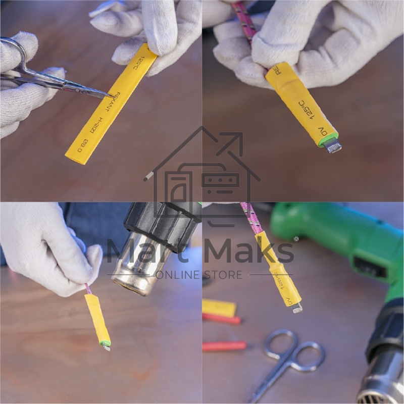 Термоусаживаемые трубки Rexant AUTO PLUS 2:1 (Набор 19 шт.)