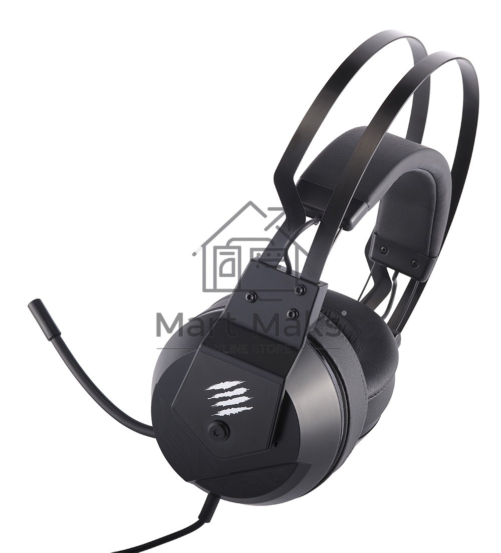 Игровые наушники чёрные Mad Catz  F.R.E.Q. 2 (USB, 40 мм неодимовые магниты, 32 Ом, 20 ~ 20000 Гц, микрофон)