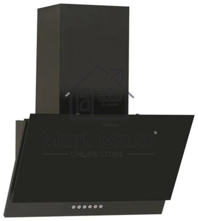 Вытяжка наклонная Elikor Жемчуг S4 90П-700-Е4Д черный, 90 см, 700 куб. м/ч, 52 дБ