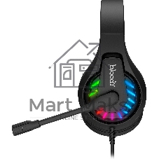 Гарнитура Bloody G230P чёрный, проводная, USB, подсветка