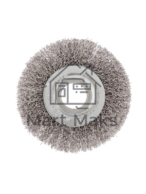 Щетка для УШМ СИБРТЕХ 100 мм, посадка 22,2 мм, плоская, витая проволока 746487
