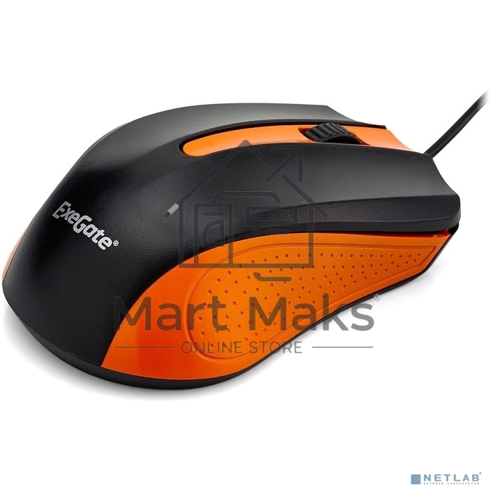 Мышь проводная ExeGate Professional Standard SH-9030BO черный/оранжевый, 1200 dpi, USB, кнопки - 3