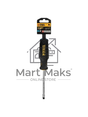 Отвертка Denzel SL6x100 мм, S2, 3к рукоятка