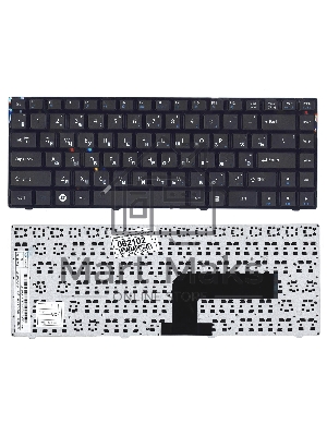 Клавиатура для ноутбука DNS Pegatron B14Y, Clevo W740 черная с рамкой