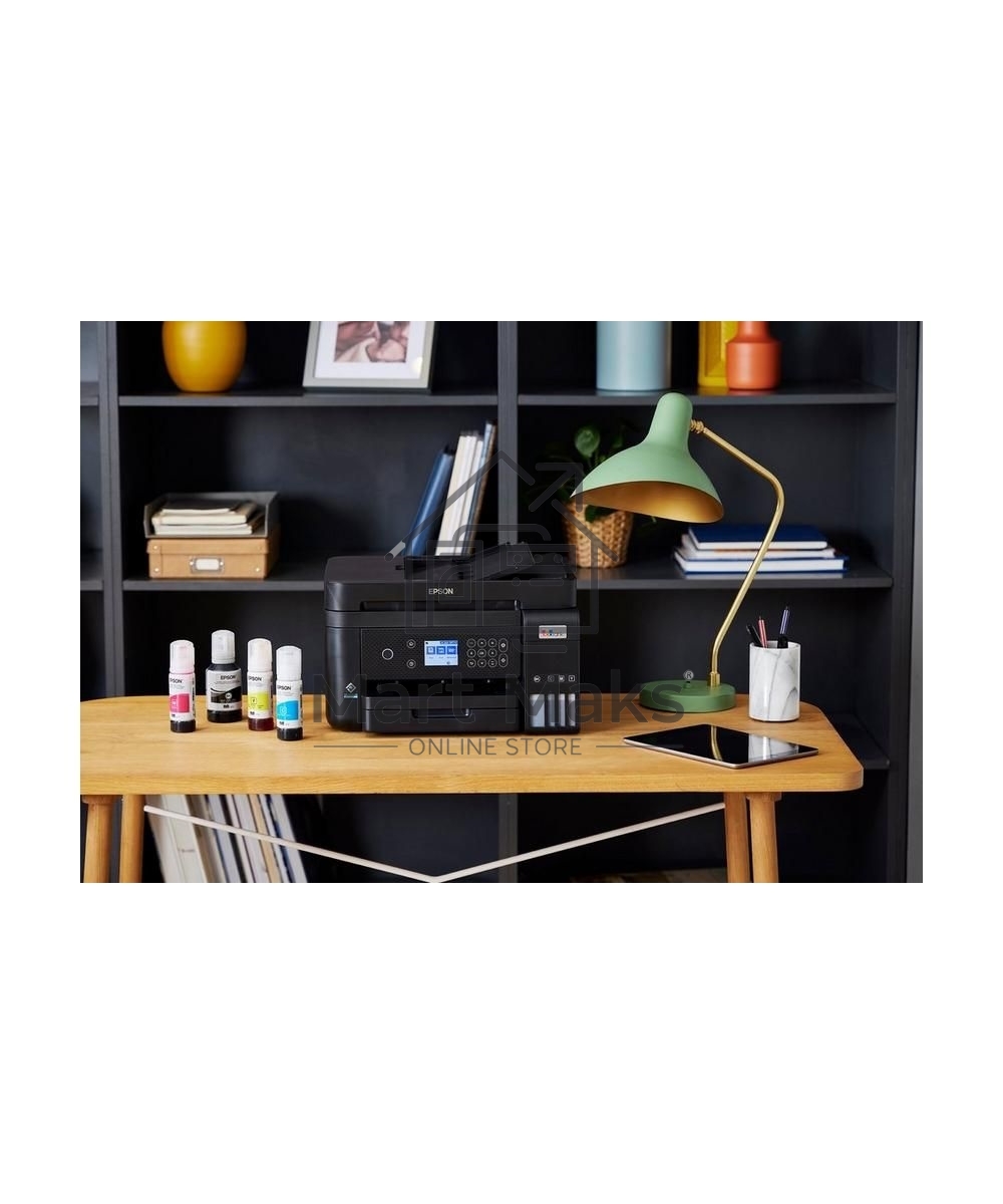 МФУ струйный Epson EcoTank L6270, A4, цветной, печ. до 33/15.5 стр/мин. (ч/б/цв.), 1200 x 4800 dpi (печ.), 1200x2400dpi (скан.), USB, RJ-45, Wi-Fi