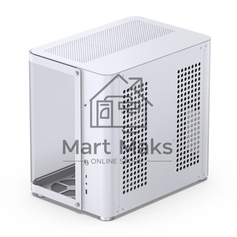 Компьютерный корпус без блока питания JONSBO TK-2, Midi-Tower, TG, no fans, 1xUSB-A 3.2 + 1xUSB-C 3.2, ATX, mATX, mITX White
