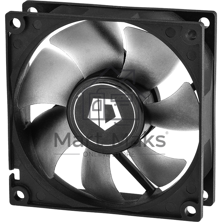 Вентилятор для корпуса ID-Cooling NO-8025-SD черный, 80 мм, 2000 об/мин, 21 дБ, 3 pin
