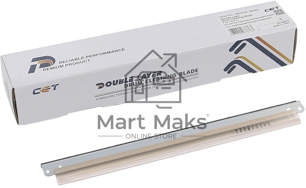 Ракель CET (двухслойный) DK3160-Blade, DK3130-Blade для Kyocera ECOSYS M3040dn/M3145dn/M3655idn/P3055dn/P3150dn