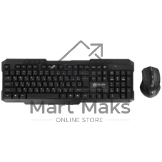 Комплект клавиатура+мышь Oklick 205MK беспроводной, USB, 1600 DPI, чёрный