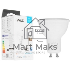 Лампа светодиодная WiZ Wi-Fi BLE 50W GU10 927 DIM 1PF/6