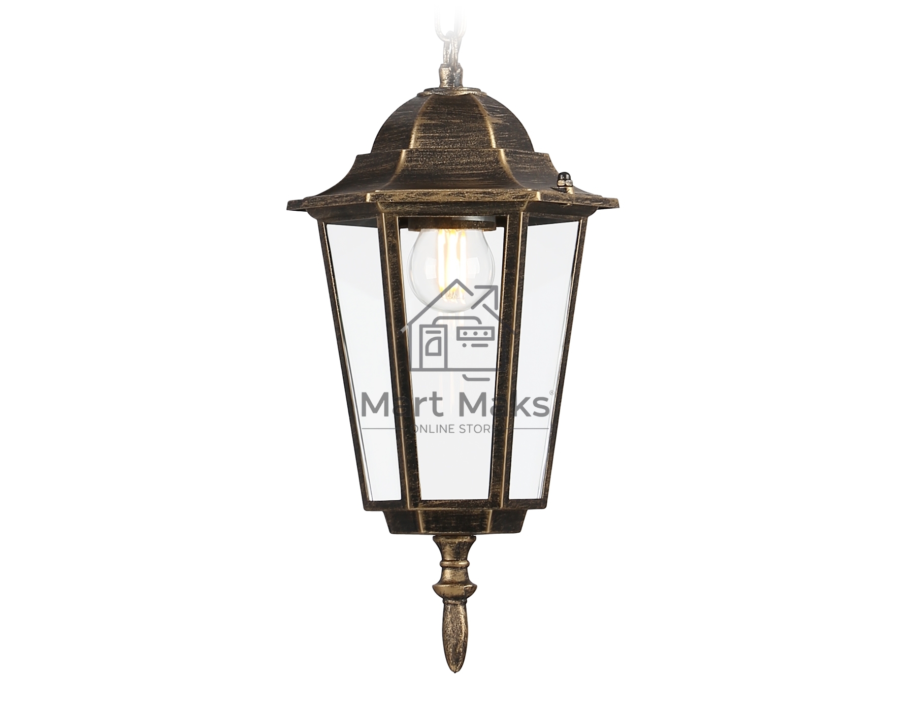 Светильник Ambrella light ST2031 GD/BK/CL золото/черный/прозрачный IP54 E27 max 40W D150*780