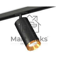 Светильник Ambrella light XT7402101 SBK/PYG черный песок/золото желтое полированное MR16 GU5.3