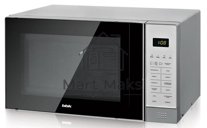 Микроволновая печь BBK 20MWG-736S/BS серебристый/черный, 20 л, 700 Вт, сенсор