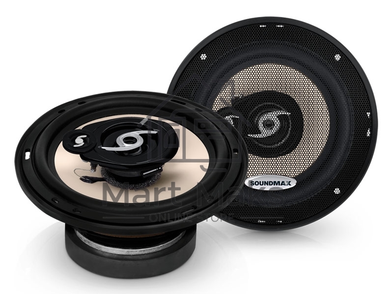 Колонки автомобильные Soundmax SM-CSA603 4Ом 16см (6дюйм) коаксиальные трехполосные