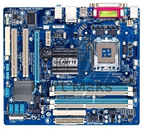 Материнская плата Gigabyte GA-G41M-COMBO-GQ (rev.3), LGA 775, Intel G41, 4xDDR2/DDR3, 4xSATA, 1xPCIe 1.1 x16, 1xPCIe 1.1 x1, 1xVGA, 1x 1Gb LAN, 4xUSB 2.0, 3x3.5 мм, 5.1, Micro ATX